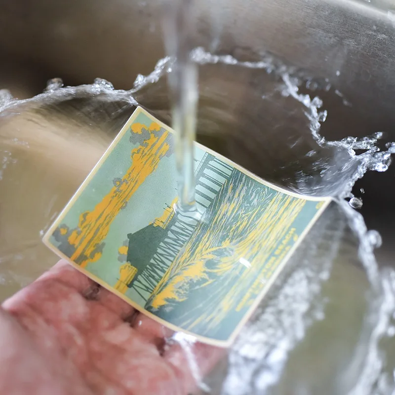 Винтажная этикетка с возможностью нанесения надписей ретро-билетов крафт-бумага