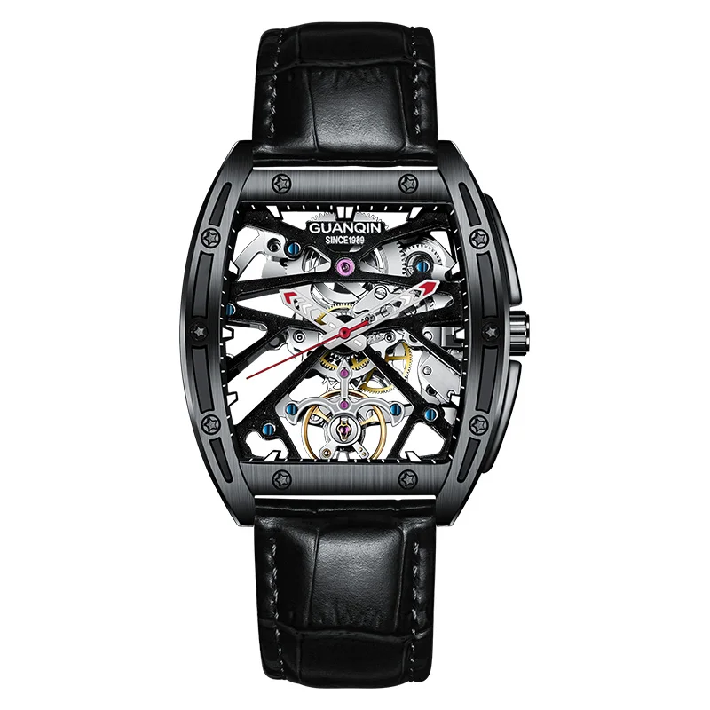 Guanqin GJ16147 фирменные новые оригинальные часы Tourbillon мужские лучшие брендовые