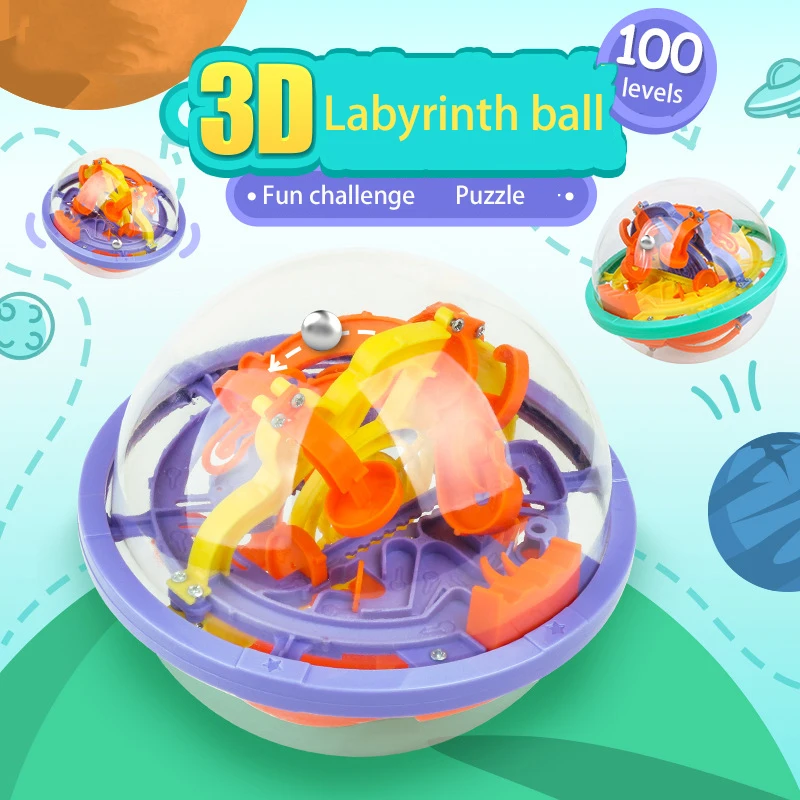 Детские головоломки большой лабиринт мяч 3d стерео волшебные шарики Фокус Обучение интеллект детские игрушки