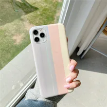 Retro rainbow glitter art Sweet girls Phone Case for iPhone 12 11 Pro Max XR XS Max 12 mini X 7 8 Plus case Cute silicone cover