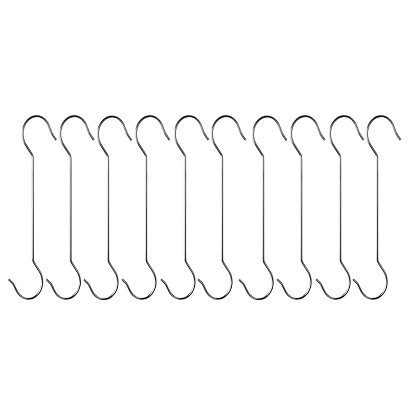 

10Pcs 16 Inch Extra Large Long Outdoor Plant Hanging S Hooks - for Baskets, Bird Feeders, Wind Chimes, Garden Ornaments