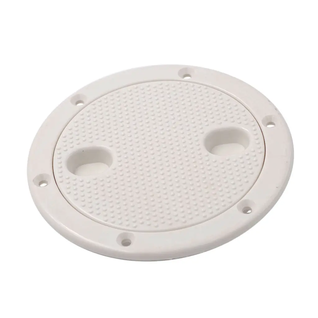 

Marine 4 Inch Round Non Slip Inspection Hatch with Detachable Cover White ABS Material Anti-aging