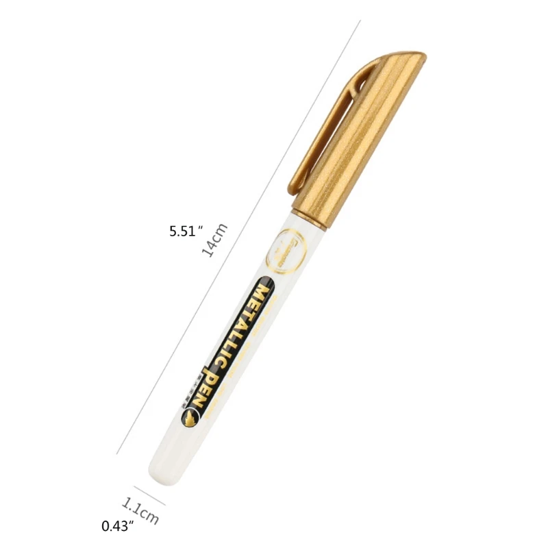 

6Pcs Epoxy Resin Drawing Pen Acrylic Paint Highlights Metallic Permanent Marker