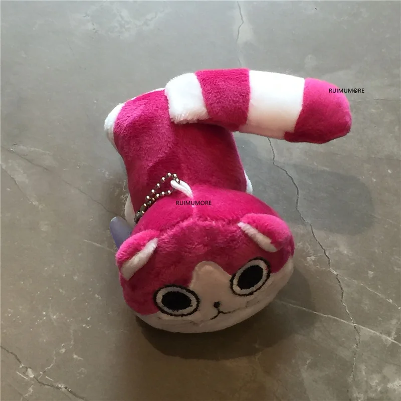 Прибл. 9 см -Мягкая плюшевая игрушка в виде кошки Подарочная с кольцом для ключей |