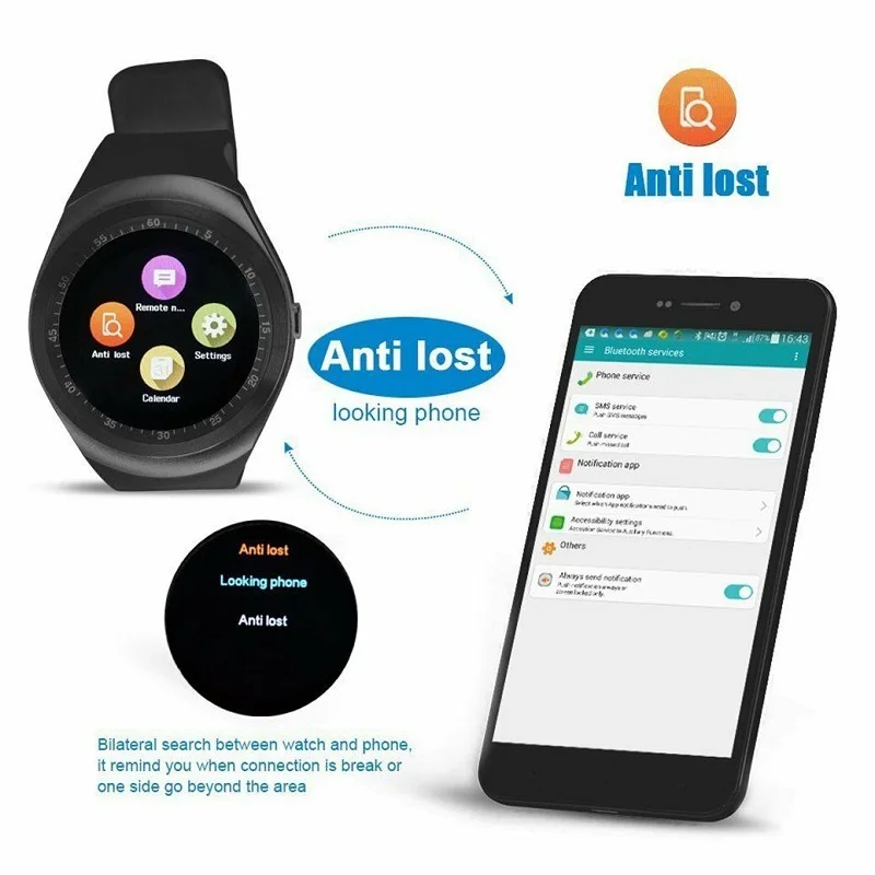 Водонепроницаемые Смарт-часы с Bluetooth для телефона Android IOS iPhone samsung LG мужские и