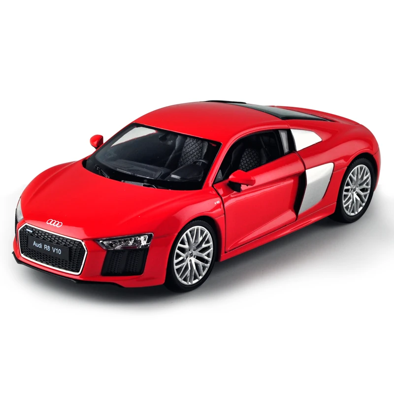 Модель автомобиля Welly 1:24 2016 Audi R8 V10 из сплава литой и игрушечный автомобиль