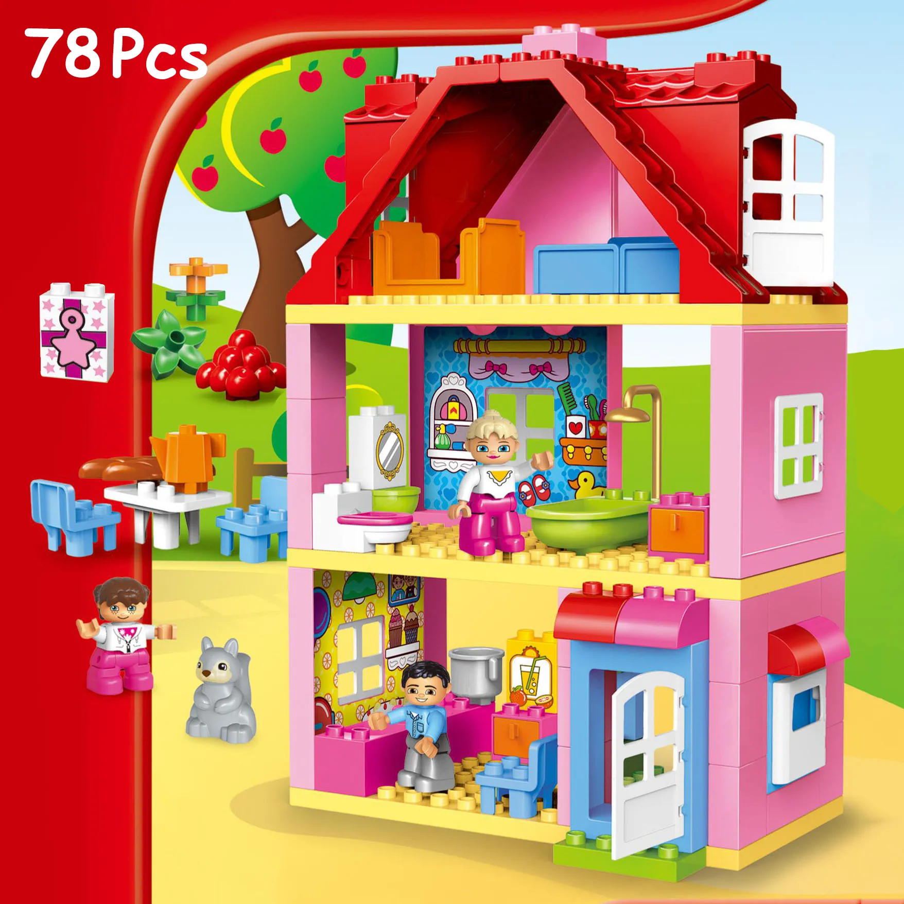 78 шт. Детский конструктор Принцесса | Игрушки и хобби