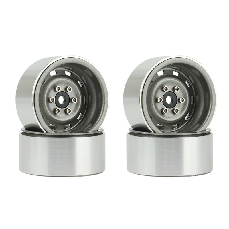 

4 шт. ралли 1,9 металлический брелок ступицы колеса обод для 1/10 RC Crawler Axial SCX10 90046 AXI03007 Traxxas TRX4 RC4WD D90