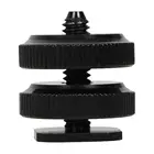 14 дюймов винт с резьбой для крепления на штативе с двойной Слои для адаптера вспышки типа Горячий башмак