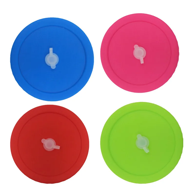 

6Pcs Household Reusable Food Keeping Fresh Cover For Glass Jar Plastic Sealed Lid Silicone Ring For Cookware Kitchen Accessories