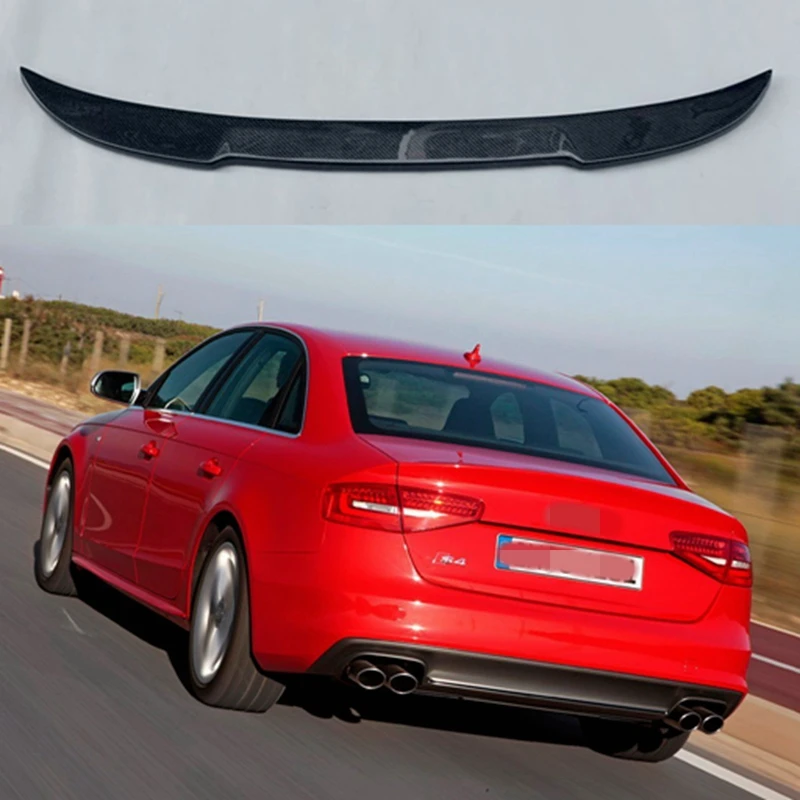 Задний спойлер из углеродного волокна в стиле CS для Audi S4 B8 B8.5 4 двери 2009 ~