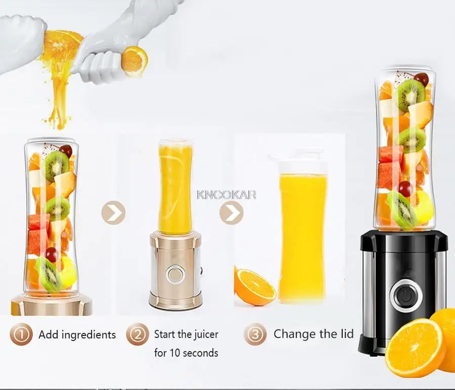600 мл портативная соковыжималка Бытовая чашка мини фрукты фруктовая и овощная