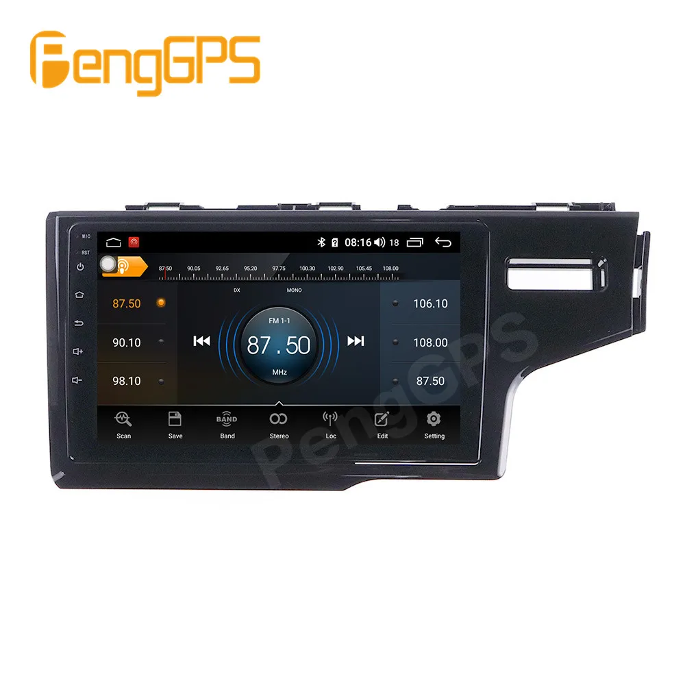 Android 10 0 Радио стерео для Honda Jazz 3 2015-2020 Fit GPS навигация автомобильный DVD-плеер