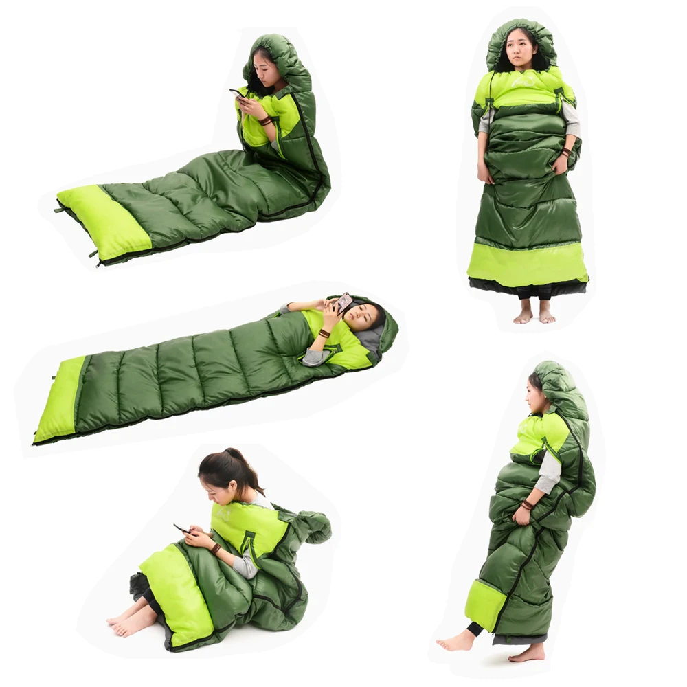 Новый зимний теплый наружный спальный мешок для кемпинга утолщенный хлопковый