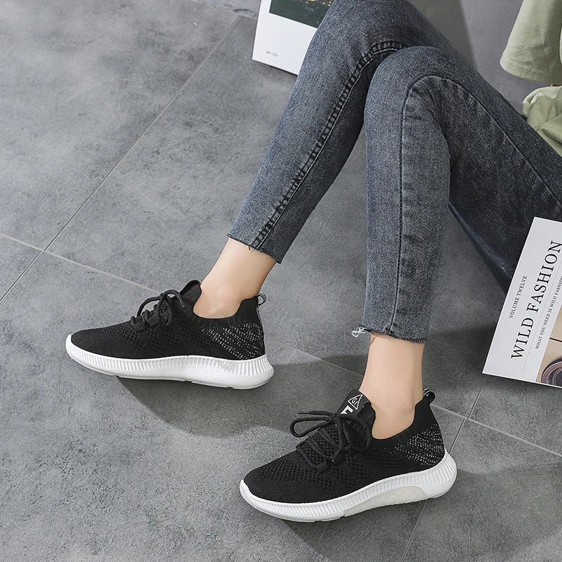 Теннисные туфли женские кроссовки спортивная обувь из дышащей сетки уличная