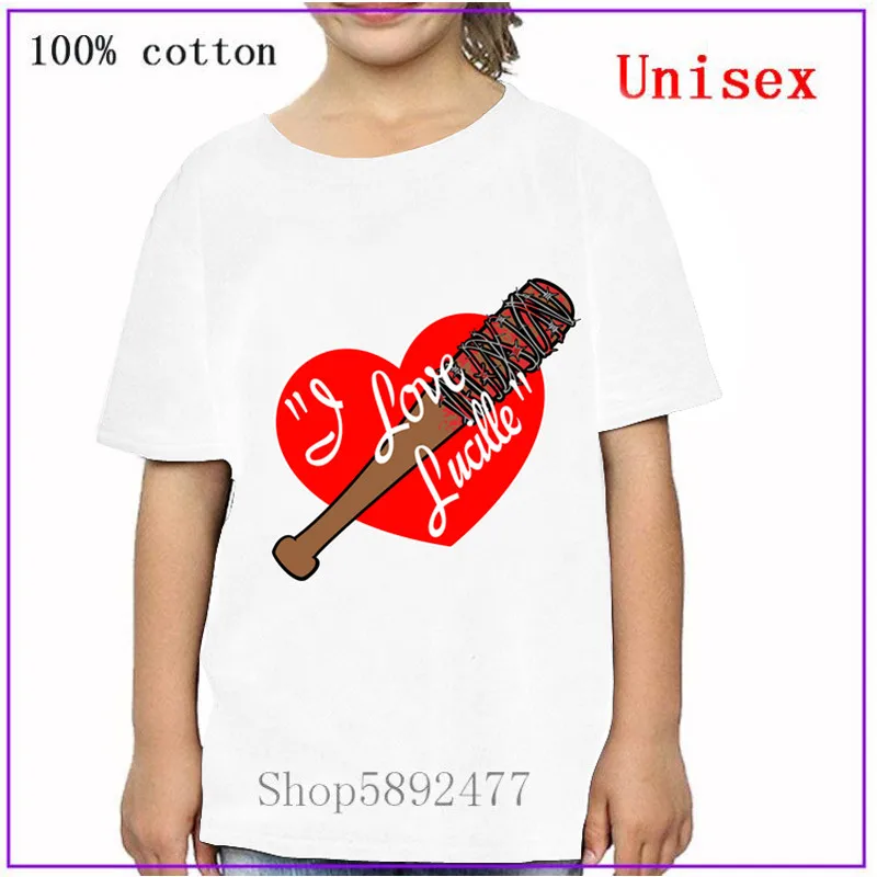 Оригинальная пародийная детская одежда футболка с надписью Negan I Love Lucille забавная
