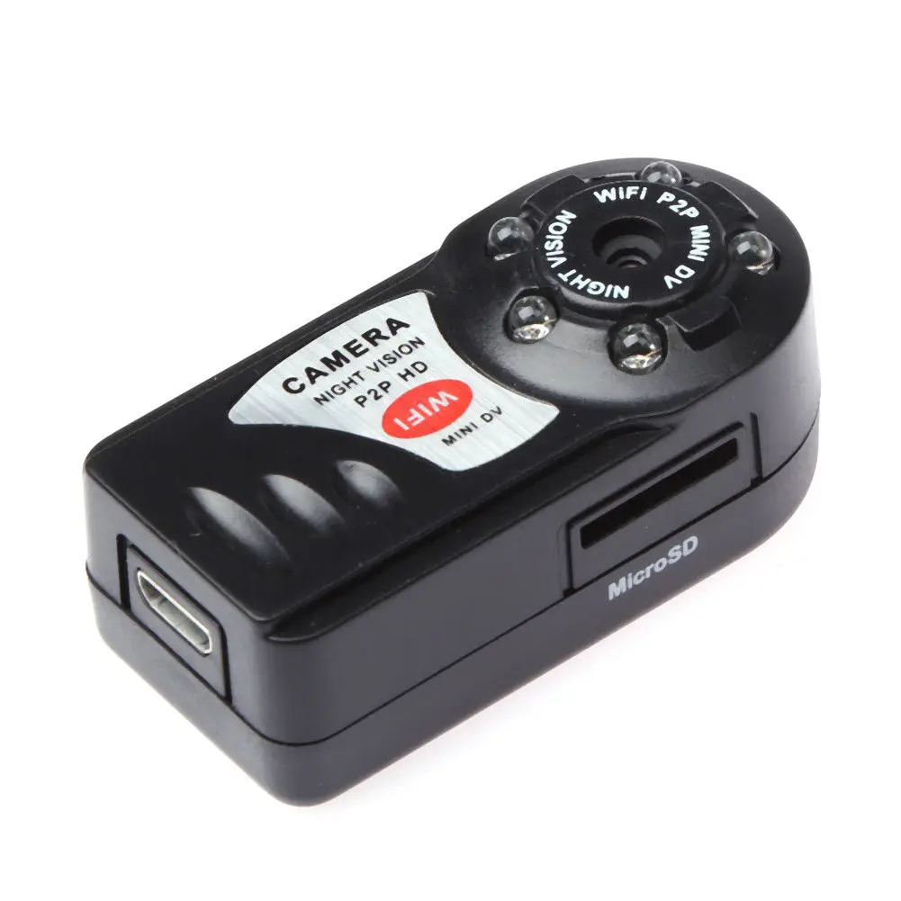Мини Q7 P2P DVR WIFI беспроводная камера видеонаблюдения ИК ночного видения рекордер |