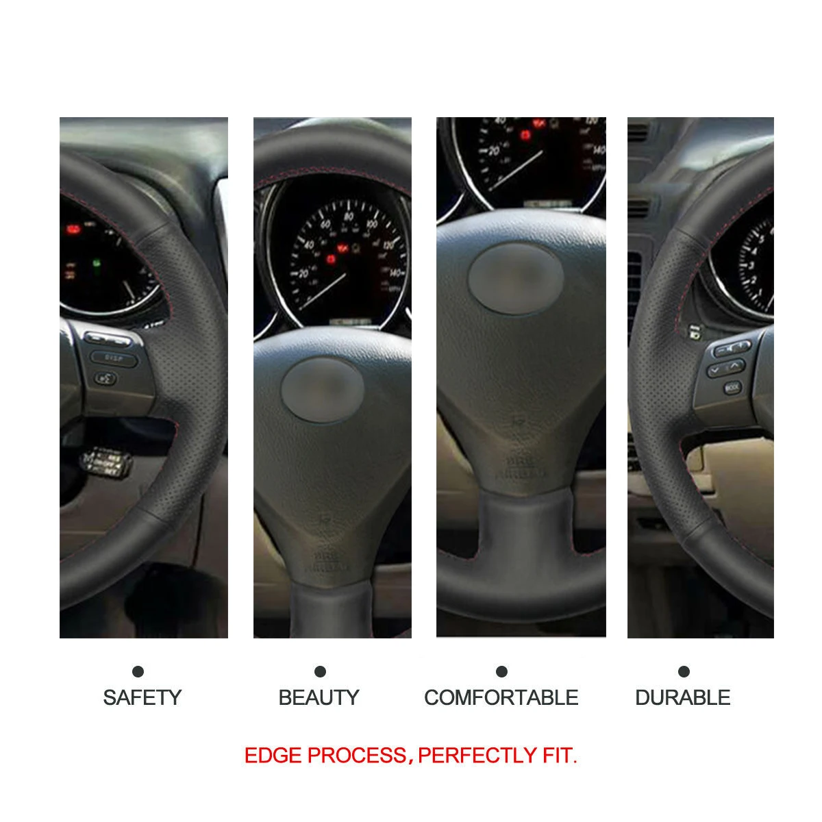 

Hand Stitch Artificial Leather Car Steering Wheel Cover for Lexus RX330 RX400h RX400 2004-2007