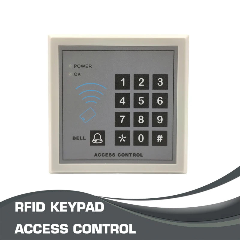 

Password RF Card RFID Access Control Keypad Automatic Door Access Controller Card Reader Keyboard Door Bell Easy to Install