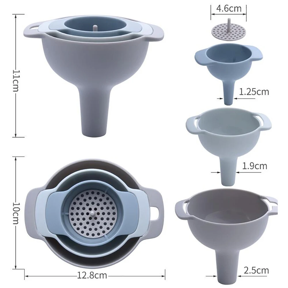 4 в 1 многофункциональные воронки фильтр пластиковое жидкое масло для вина