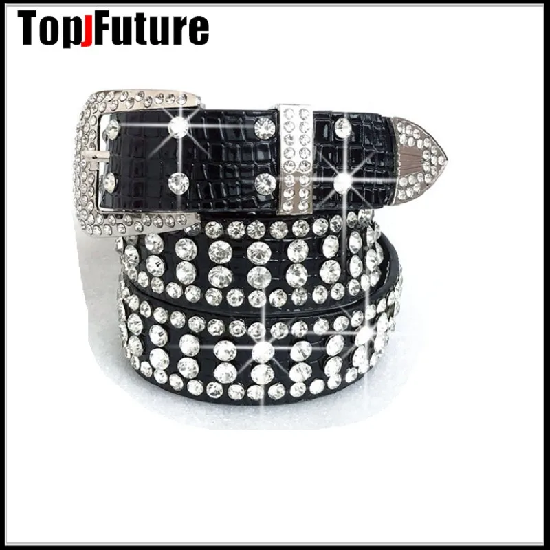 Ковбойский Блестящий ремень в западном стиле из искусственной кожи для женщин и