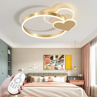 dimmable ceiling lamp led bedroom chandelier modern acrylic lampshade living room balcony with remote control indoor lighting
