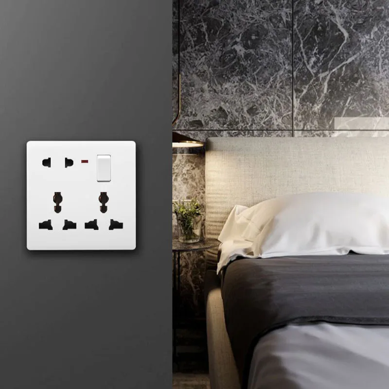 Высококачественная многофункциональная розетка типа 86 переключатель с одним