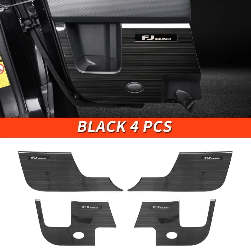 06-21 год, Toyota принадлежности для FJ Cruiser, модификация интерьера, дверная защитная пластина, защита для украшения из нержавеющей стали