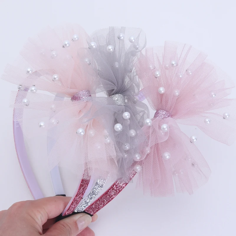 

2Piece New Girls Imitation Pearl Headbands Hairbands Women Step Teeth Hair Bands Fashion Birthday Gift Hair Accessories