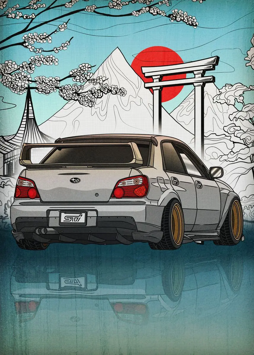 Уличный автомобиль гоночный GTR SUV 80S Synthwave неоновый Плакат Украшение настенное