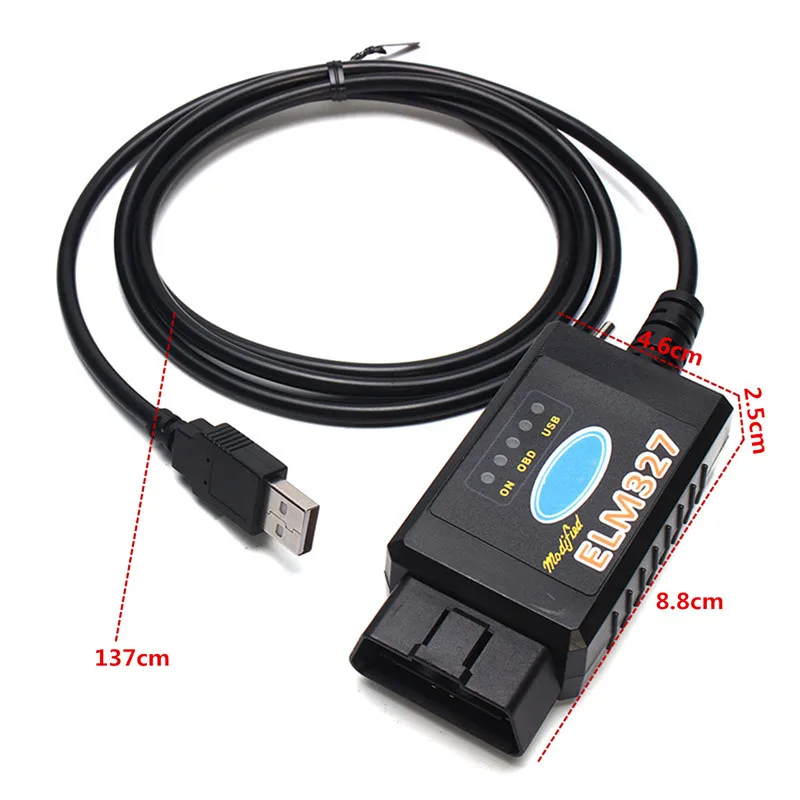 

USB Modified ELM327 for Ford MS-CAN HS-CAN for Mazda Forscan OBD2 Diagnostic Scanner Switch Tool Reader