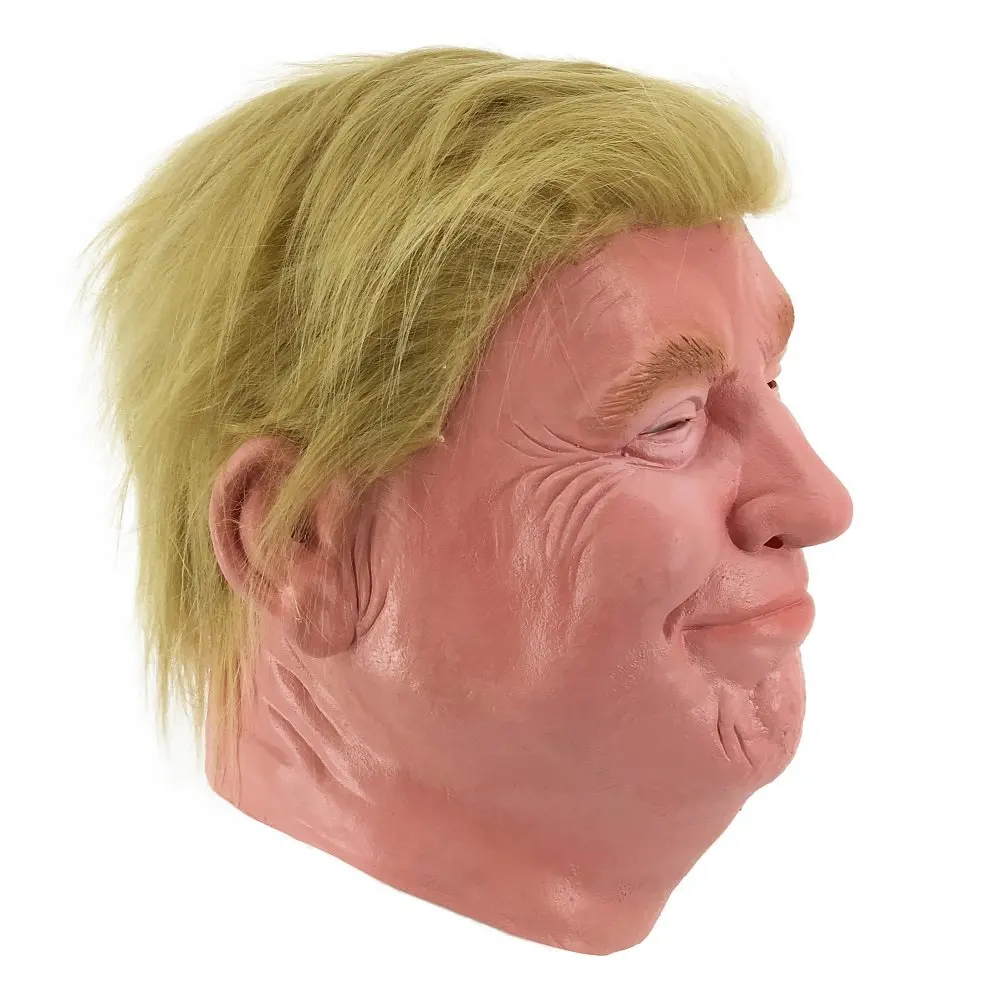 Латексная Маска Дональда Трампа маскарадный костюм на Хэллоуин Бильярд