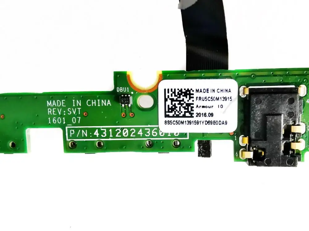 Оригинальная аудиоплата для Lenovo MIIX510 PN 431202436010 протестированная хорошая