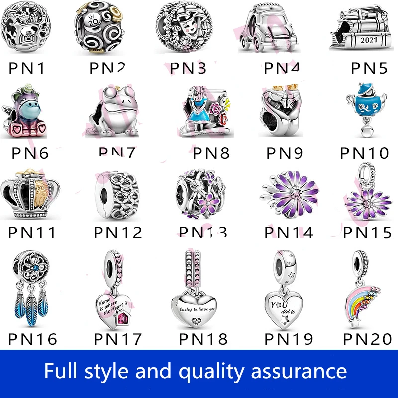 

The new best-selling 2022 is suitable for Pando 925 sterling silver blue dream catcher pendant Alice in Wonderland colorful rain