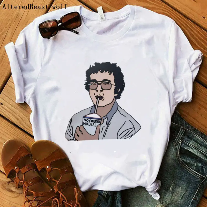 

Stranger Things 3 women T Shirt Eleven Women summer print Casual short sleeve vogue T-shirt Female Clothing Harajuku movie tops