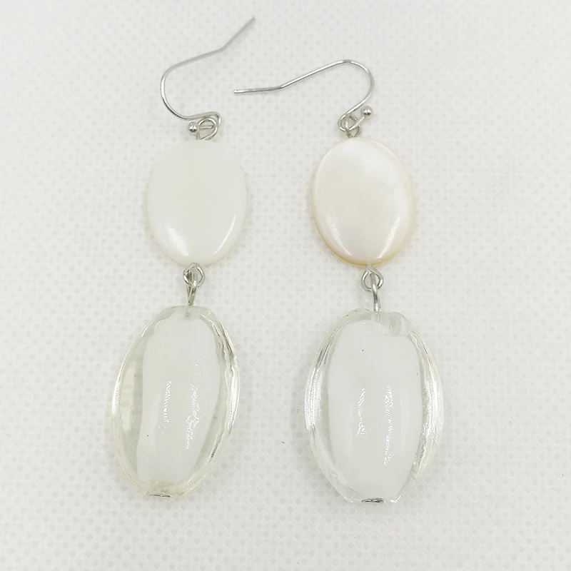 Новинка модные поделки женские ракушки глазурь бутик висячие украшения серьги с