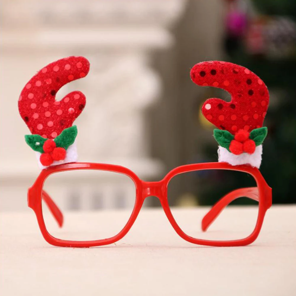 1 шт. милая Рождественская декоративная оправа для очков с мультиузором