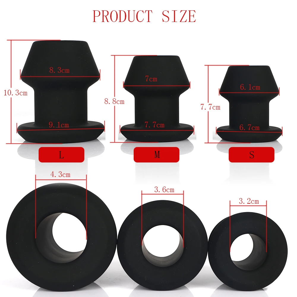 Супер огромный полый анальный дилатор фаллоимитатор Анальная пробка
