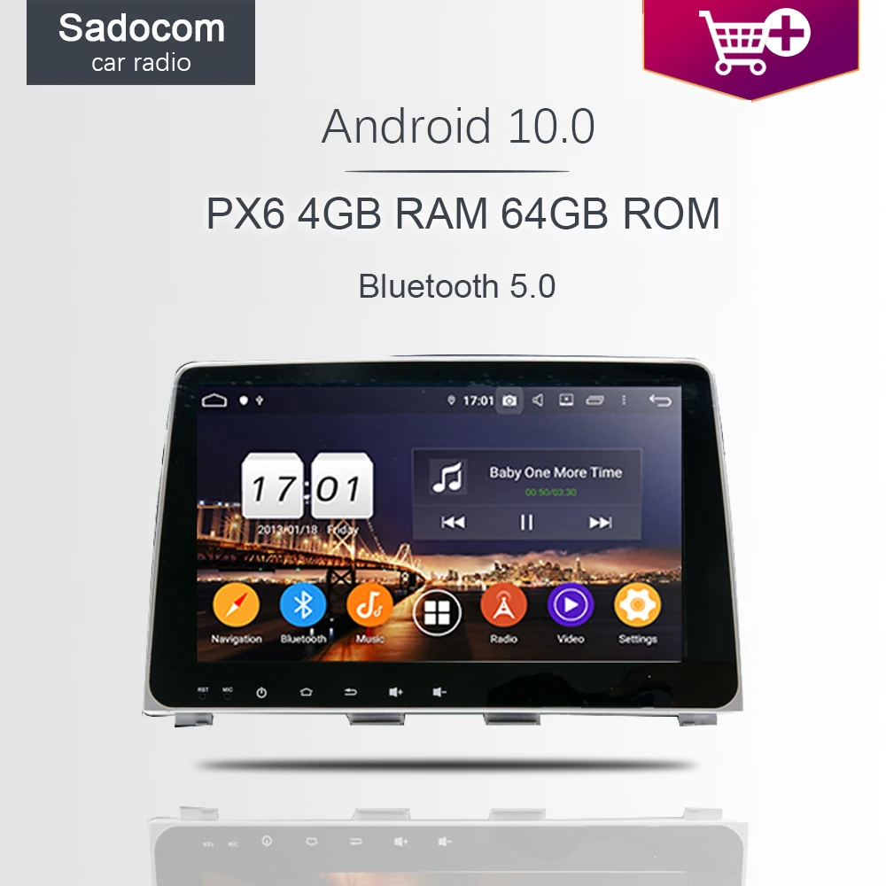 DSP PX6 Android 10 0 8 ядер 4 Гб RAM 64 ROM автомобильный dvd плеер GPS ГЛОНАСС карта RDS радио wifi