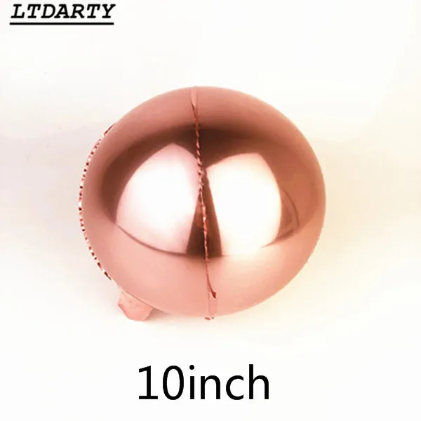 rose gold 20 шт 4D алмазные круглые кубики в форме сердца гелиевые шары из цельной алюминиевой фольги Воздушные шары вечерние, свадебные, праздничные, новогодние украшения - Цвет: rose gold