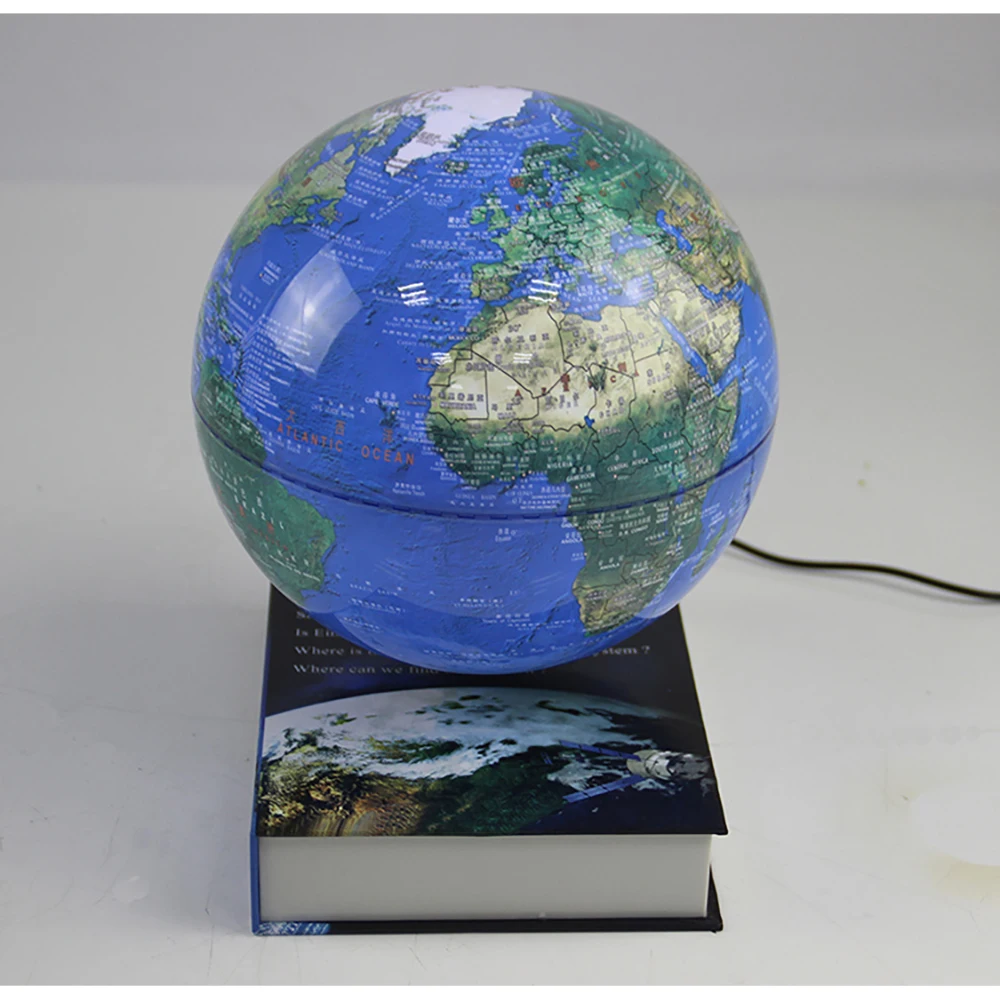 Домашнее украшение магнитная левитация 8 дюймов вращающаяся земля плавающий шар