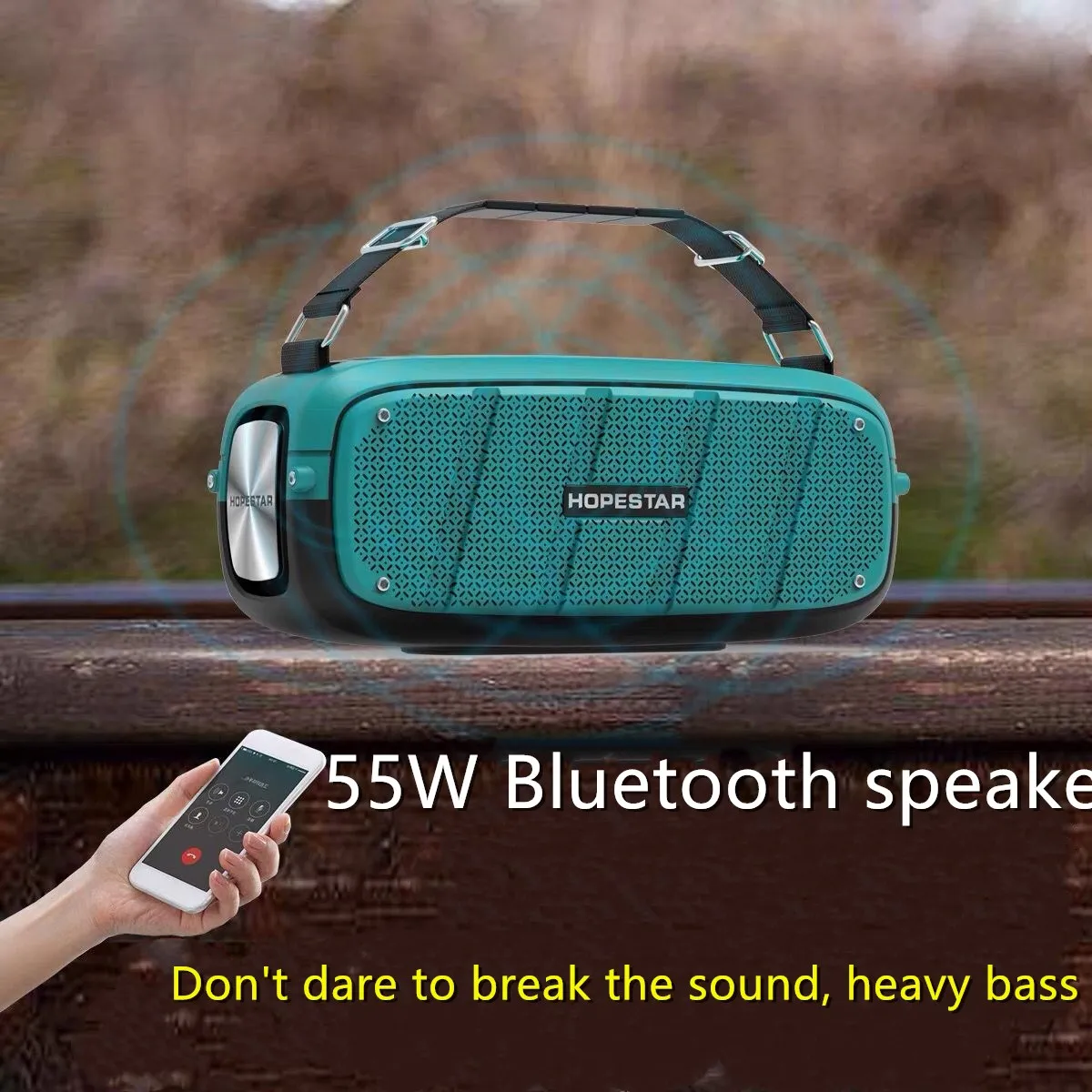 

HopestarA20 Wireless Outdoor Portable Bluetooth Speaker Column TWS Series 55W Super Bass Stereo Subwoofer Music Sound System TF