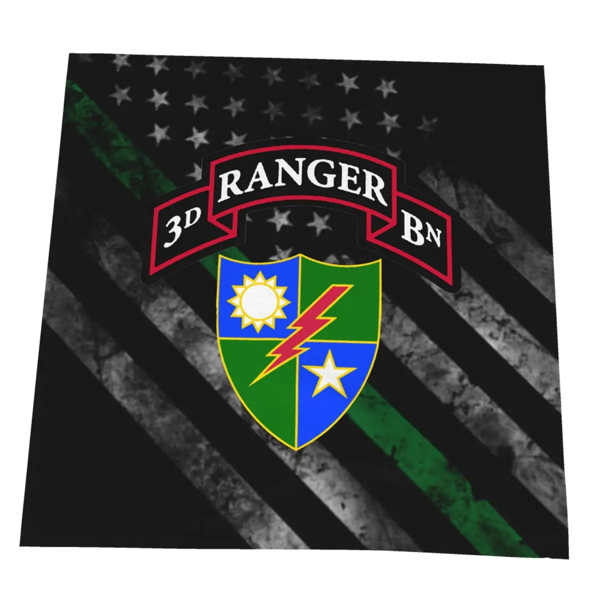 

3rd Ranger Battalion Reusable Washable Napkins Bathroom Roll Cleaning Cloth Kitchen Unpaper Towel Soft Dining Table Mat Fabric