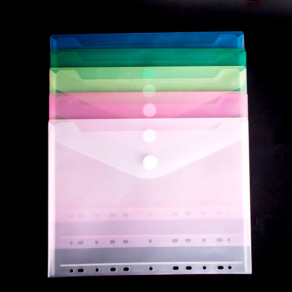 5 шт. бумажные пакеты с крючком и петлей для документов | Канцтовары офиса дома