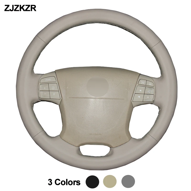 

Hand Sewing Car Auto Steering-Wheel Cover For Volvo S80 2009 2008 2007 2006 XC70 2007-2010 V70 2009 Braid on the Steering wheel