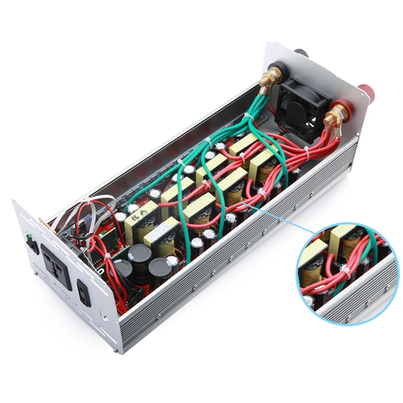 Инвертор 6000 Вт 12 В постоянного тока в 12000 переменного импульсная мощность