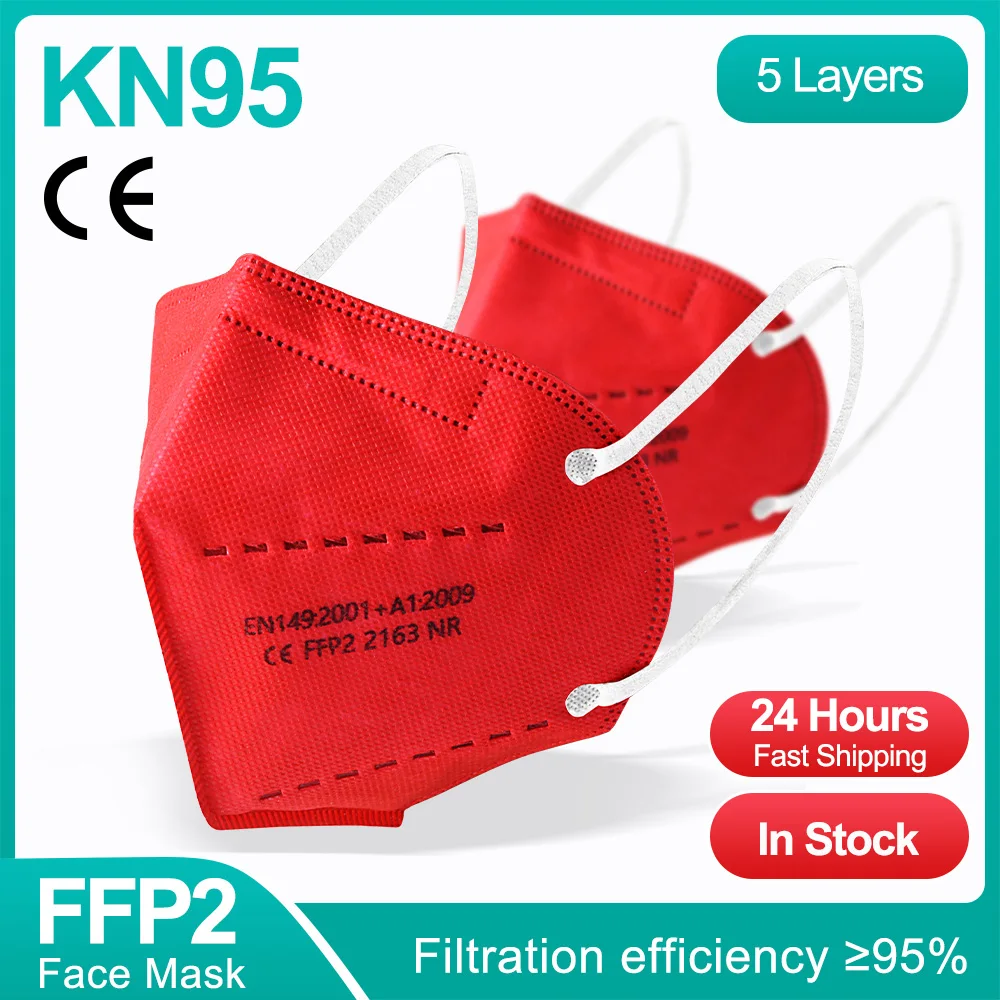 

Маска Защитная FFP2 KN95, с фильтром, 5-100 шт.