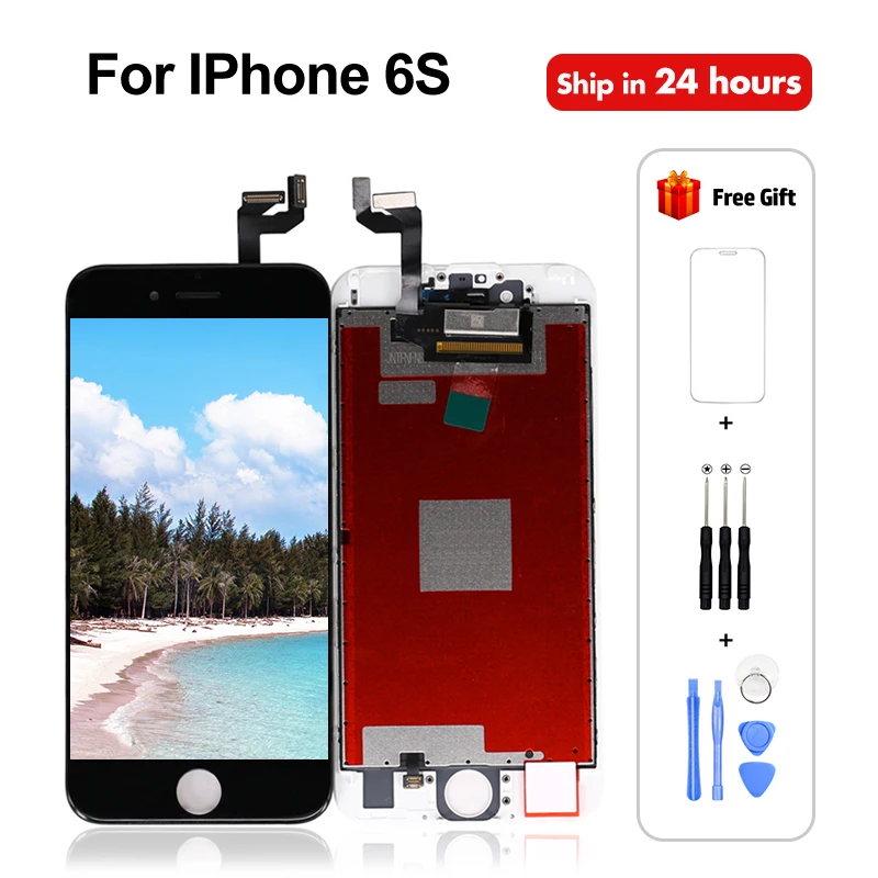 ЖК экран для iPhone 6S дисплей в сборе дигитайзер сенсорный без битых пикселей с