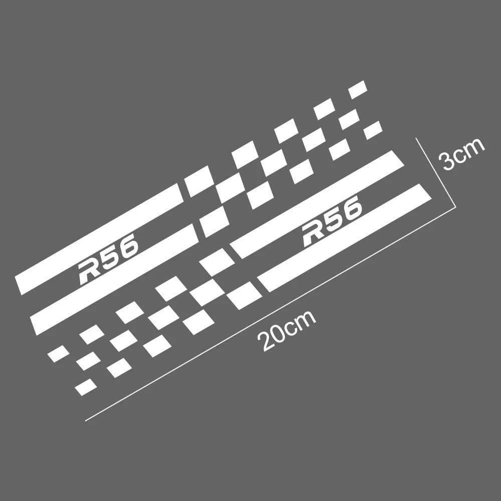 2 шт. наклейки на автомобильные колонны для Mini Cooper F56 F54 F57 F55 F60 R50 R52 R53 R55 R56 R57 R58 R59 R60