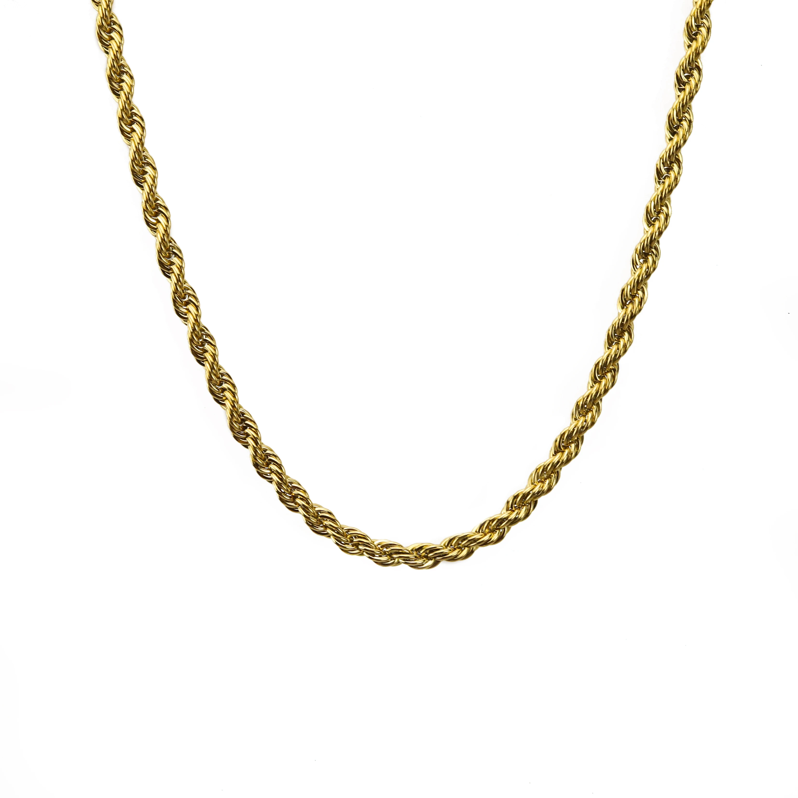 Высококачественное ожерелье в стиле хип-хоп золотого и черного цветов из